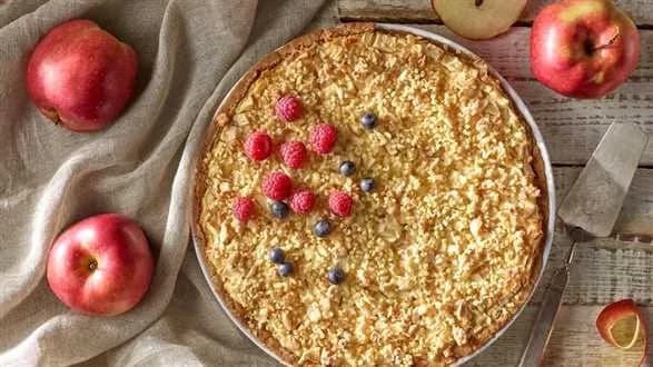 Serowo-jabłkowa tarta saksońska