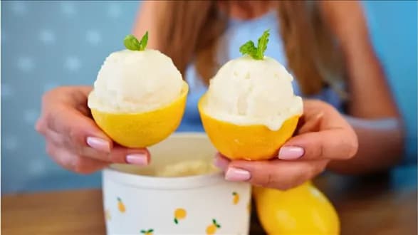 Sorbet cytrynowy z 3 składników