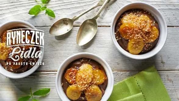 Mus czekoladowy z awokado i bananami