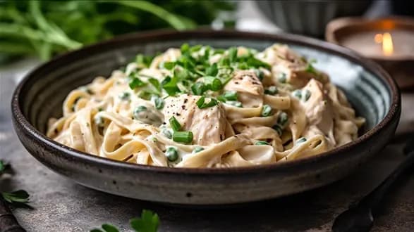 Tagliatelle z kurczakiem