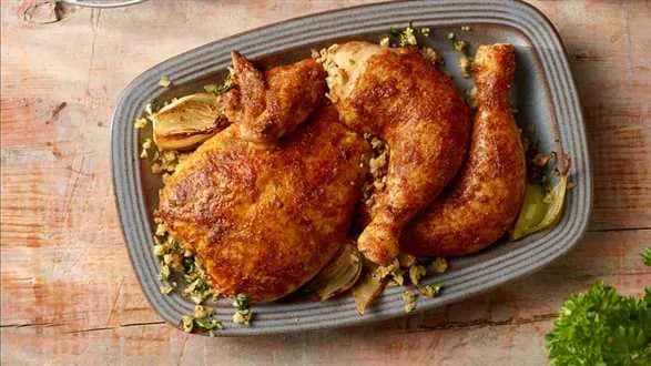 Kurczak z piekarnika - pieczony w całości