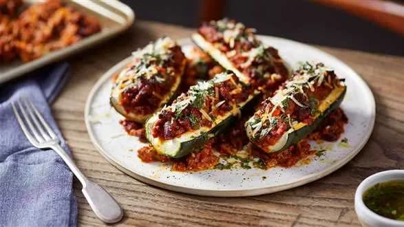 Cukinia faszerowana mięsem mielonym