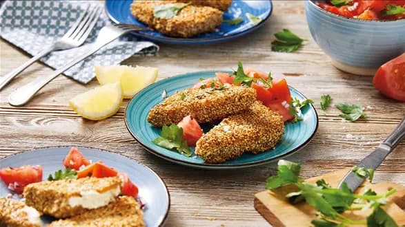 Ser feta w sezamowej panierce