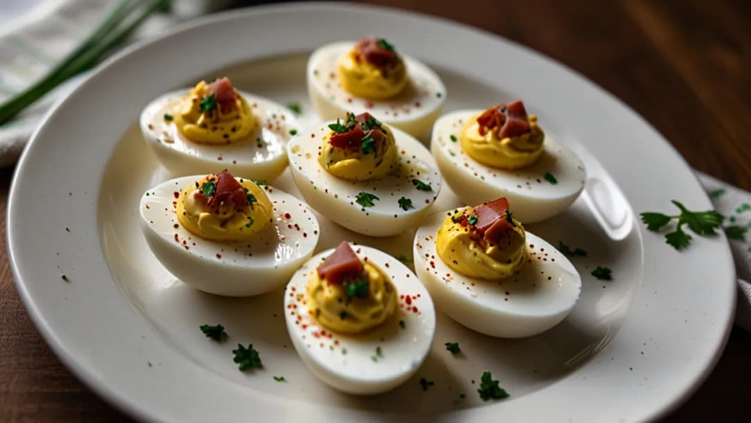 Klasyczne jajka faszerowane z szynką: Sprawdzony przepis na pyszną przystawkę