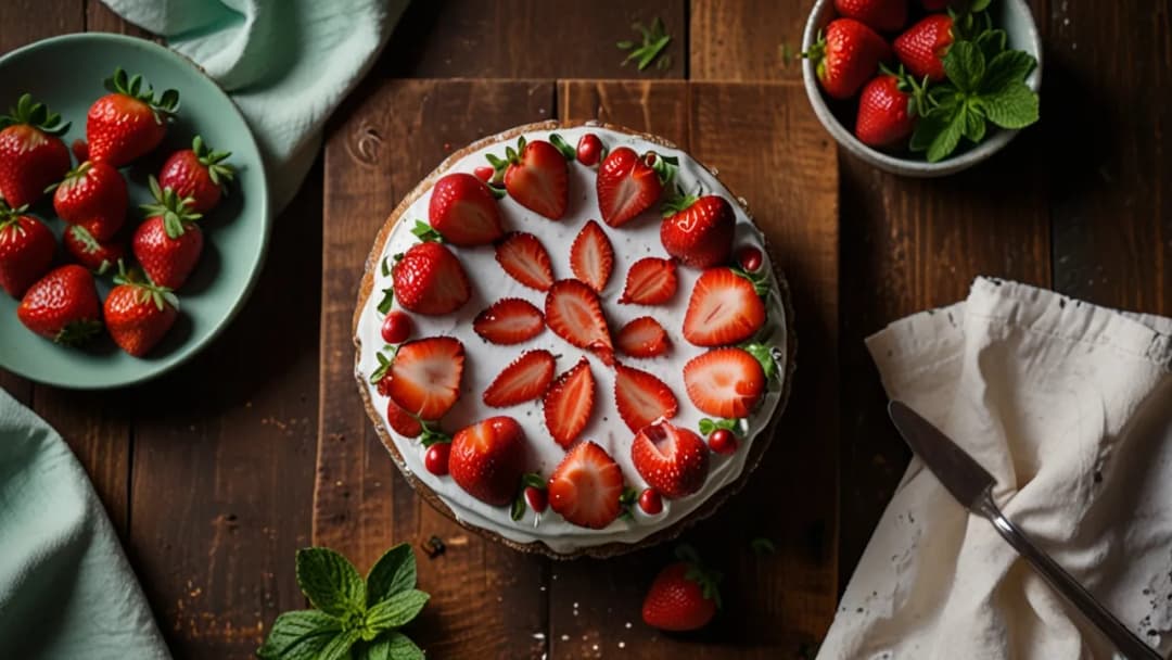 Jak zrobić domowe ciasto z truskawkami i miętą: Pyszny przepis na ciasto