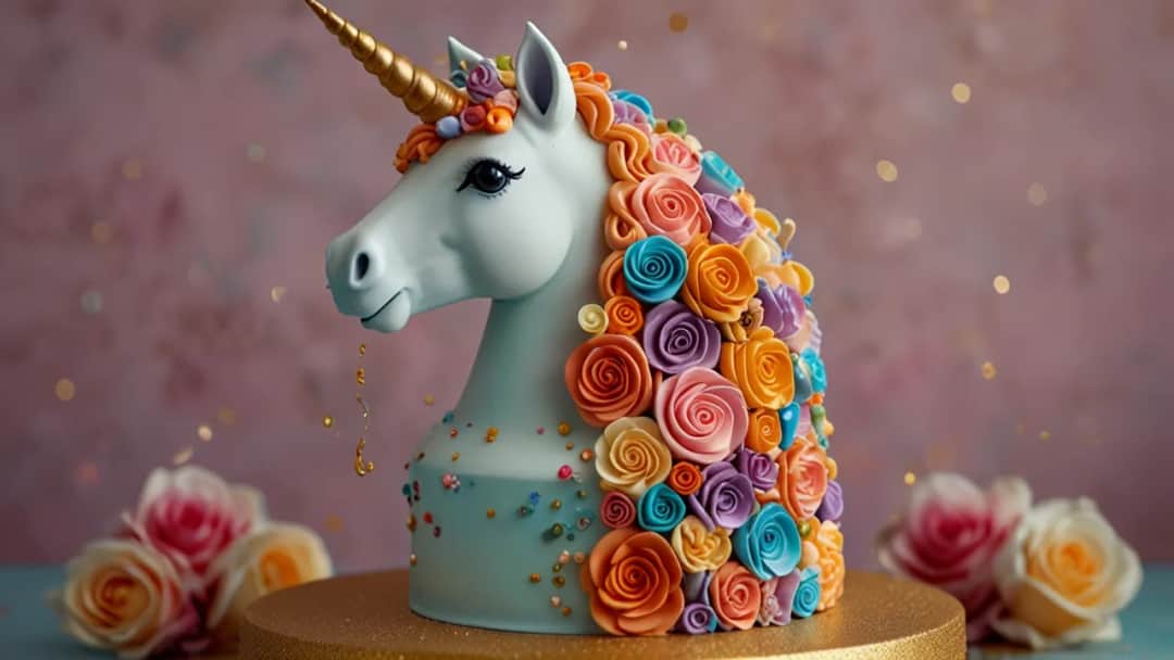 Jednorożec z masy cukrowej: Jak stworzyć efektowny tort jednorożca