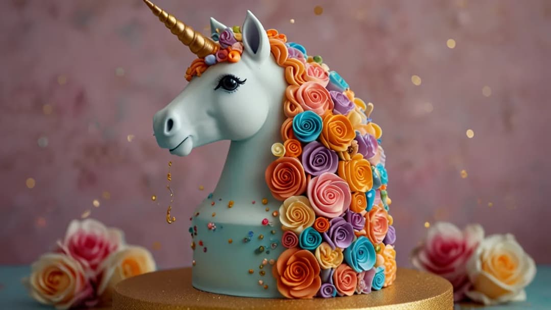 Jednorożec z masy cukrowej: Jak stworzyć efektowny tort jednorożca